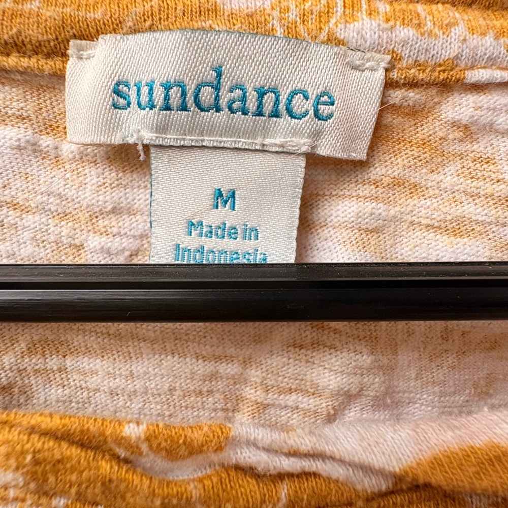 Mustard Yellow and White Horse Patterned Top - Picture 3 of 4